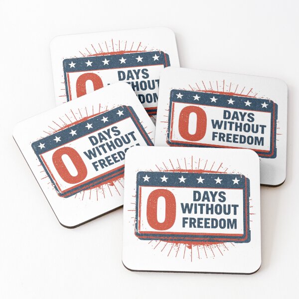 Item preview, Zero Days Without Freedom – USA Meme designed and sold by KapiPrint.