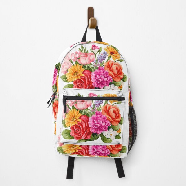 Item preview, Vibrant Multi-Color Floral Bouquet - Bold Romantic Flower Art Print designed and sold by DesignArtist.ia.