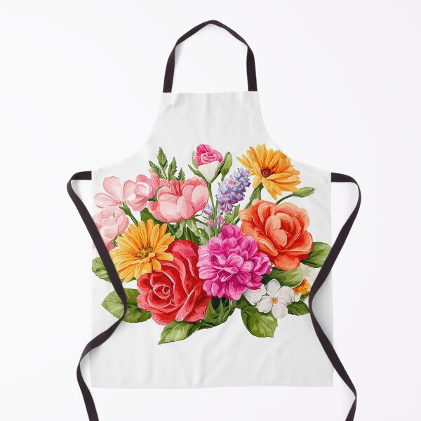 Item preview, Vibrant Multi-Color Floral Bouquet - Bold Romantic Flower Art Print designed and sold by DesignArtist.ia.