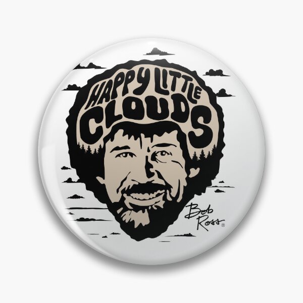 Item preview, Bob Ross Happy Little Clouds Portrait Joy of Painting Art designed and sold by SaltCreatives.