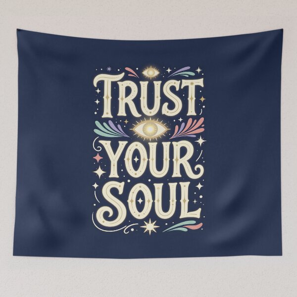 Item preview, Trust Your Soul Mystical Celestial Typography designed and sold by NEOCHRONOS.
