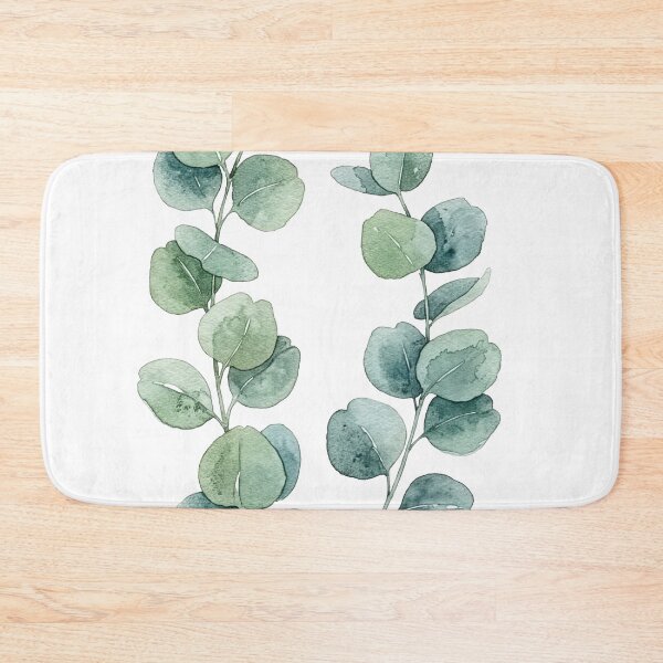 Item preview, Minimal Eucalyptus Stems Botanical Watercolor Art designed and sold by Rutvain.
