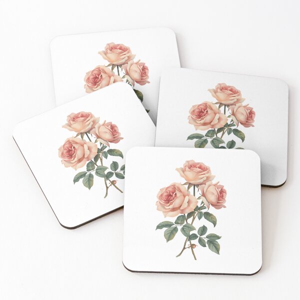 Item preview, Vintage pink roses designed and sold by uunaa.