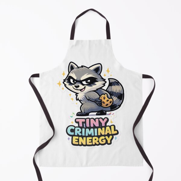Item preview, Tiny Criminal Energy Raccoon – Funny Cute Chaotic Meme Sticker designed and sold by Naturalite19.