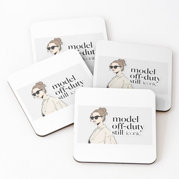 Item preview, Model Off Duty Still Iconic Aesthetic Fashion Sticker designed and sold by VNyA.