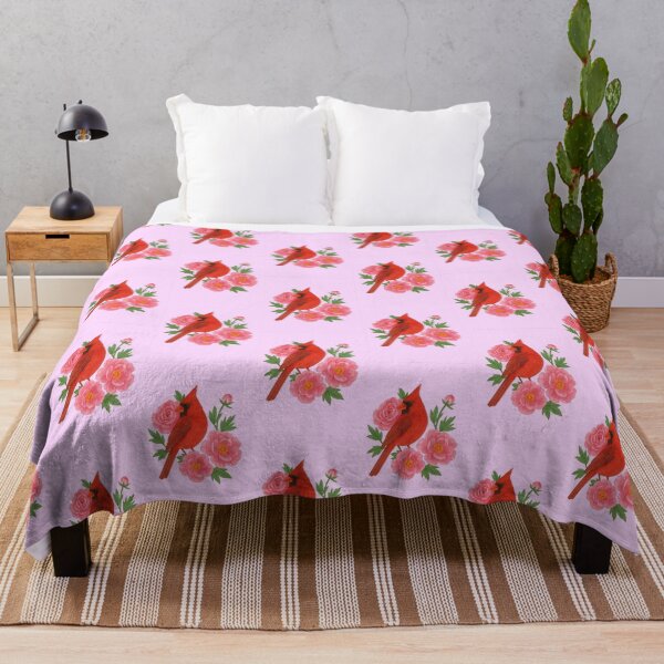 Item preview, Watercolor Cardinal & Peonies - INDIANA Design designed and sold by autumnallen15.