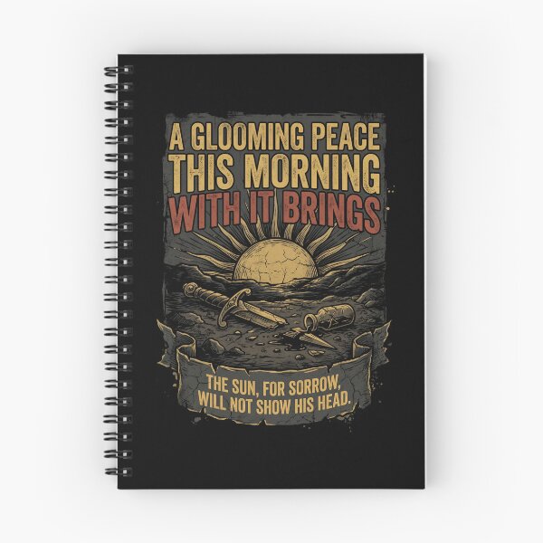 Item preview, A Glooming Peace This Morning With It Brings Shakespeare Quote designed and sold by Fenay Designs.