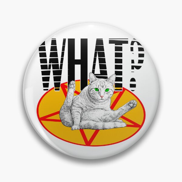 Item preview, Occult Cat WHAT? Pentagram Yoga designed and sold by ChR-oman.