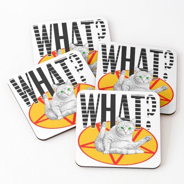 Item preview, Occult Cat WHAT? Pentagram Yoga designed and sold by ChR-oman.