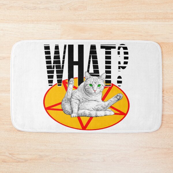 Item preview, Occult Cat WHAT? Pentagram Yoga designed and sold by ChR-oman.