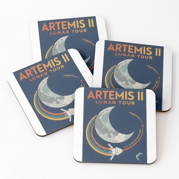 Item preview, Artemis II Lunar Tour - The Ultimate Road Trip Vintage Poster designed and sold by Paulocdias.