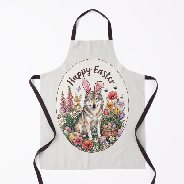 Item preview, Funny Wolf Happy Easter Egg Bunny Boys Girls Kids designed and sold by FurryHavenPH.