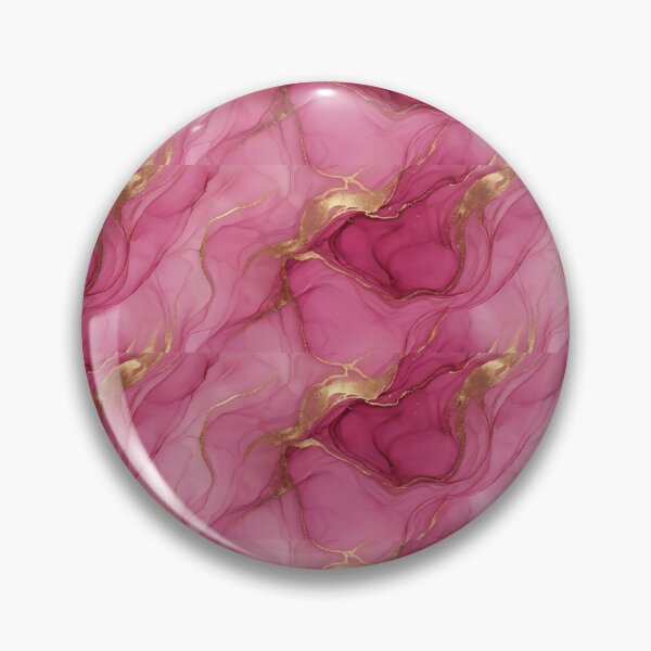 Item preview, Luxury Pink Liquid Marble & Gold Vein Pattern designed and sold by jfcreations.