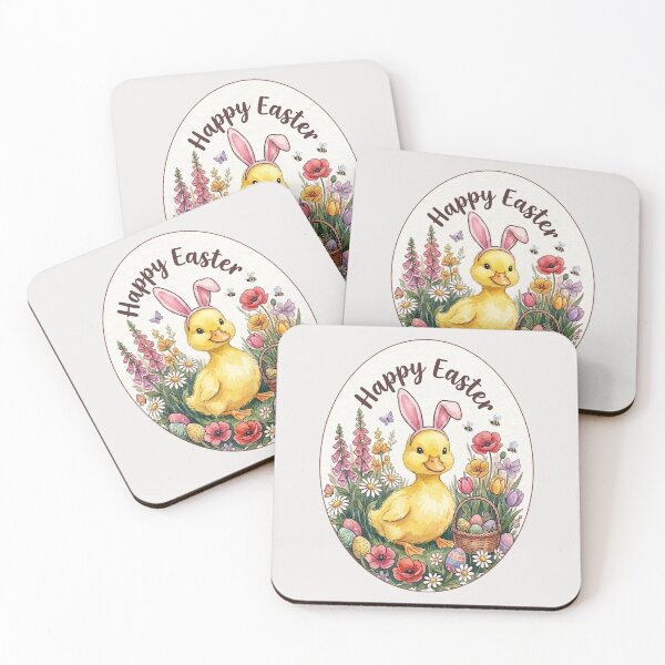 Item preview, Funny Yellow Baby Duck Happy Easter Egg Bunny Boys Girls Kids designed and sold by FurryHavenPH.