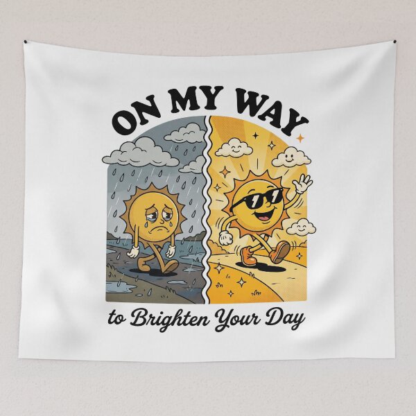 Item preview, On My Way To Brighten Your Day designed and sold by FreshVibe Prints.