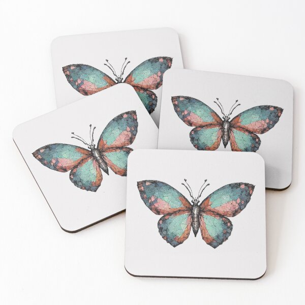 Item preview, Geometric Butterfly – Modern Animal Art designed and sold by Tklezardesigns.