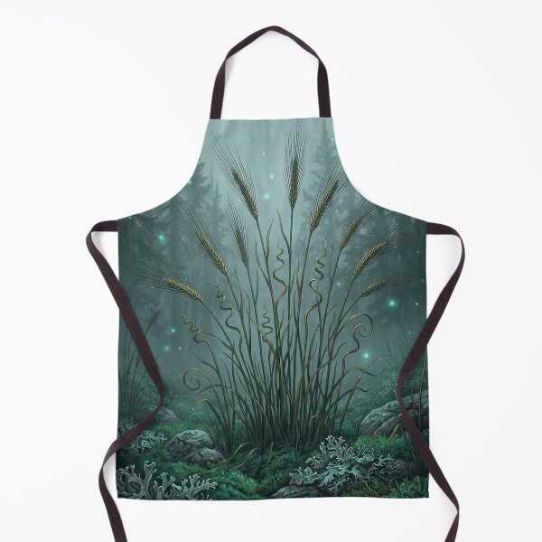 Item preview, Forest grain of the misty clearing – ears of corn with blue sparks designed and sold by Herzbaumatelier.
