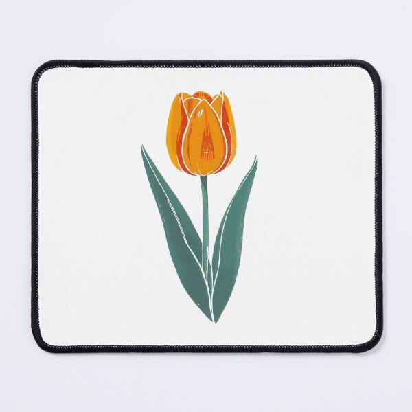 Item preview, Retro orange tulip designed and sold by uunaa.