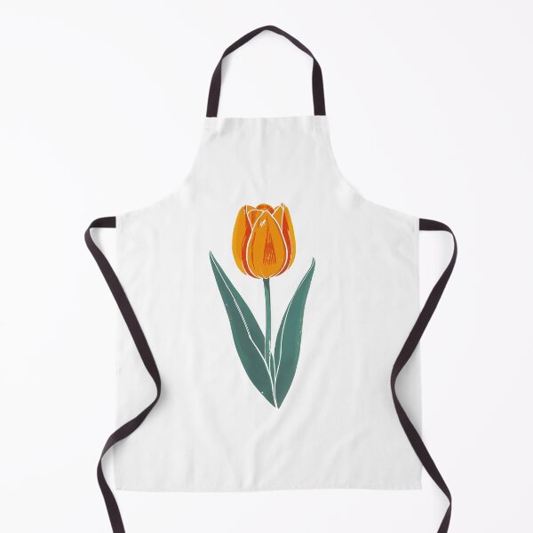 Item preview, Retro orange tulip designed and sold by uunaa.