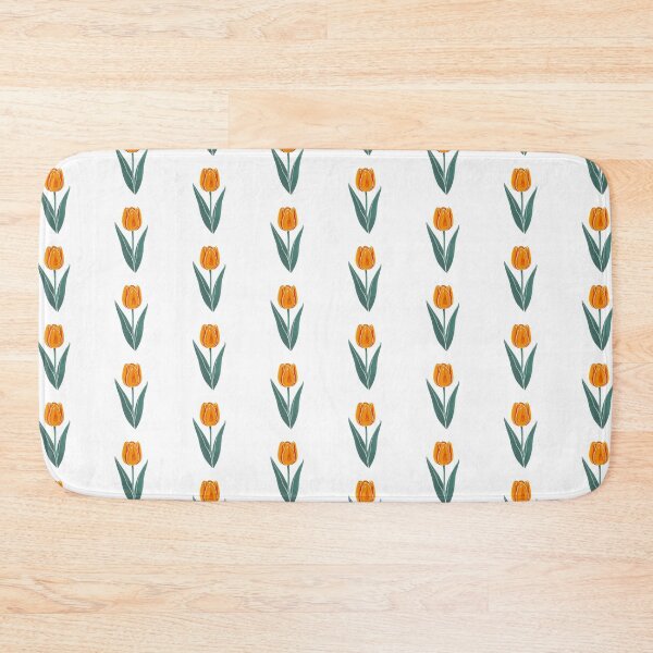 Item preview, Retro orange tulip designed and sold by uunaa.