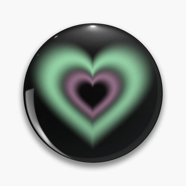 Item preview, Green and purple blurry hearts (blackberry flavoured matcha coded) designed and sold by serenebookworm.