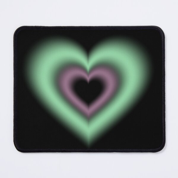 Item preview, Green and purple blurry hearts (blackberry flavoured matcha coded) designed and sold by serenebookworm.