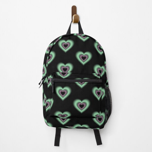 Item preview, Green and purple blurry hearts (blackberry flavoured matcha coded) designed and sold by serenebookworm.