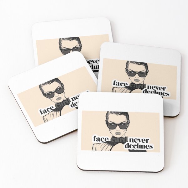 Item preview, Face Card Never Declines – Luxury Model Aesthetic Sticker | Confident Girl Fashion Illustration designed and sold by VNyA.