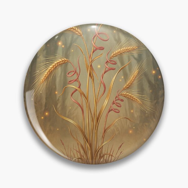 Item preview, Magical Wheat Forest – Golden Ears with Red Vines designed and sold by Herzbaumatelier.
