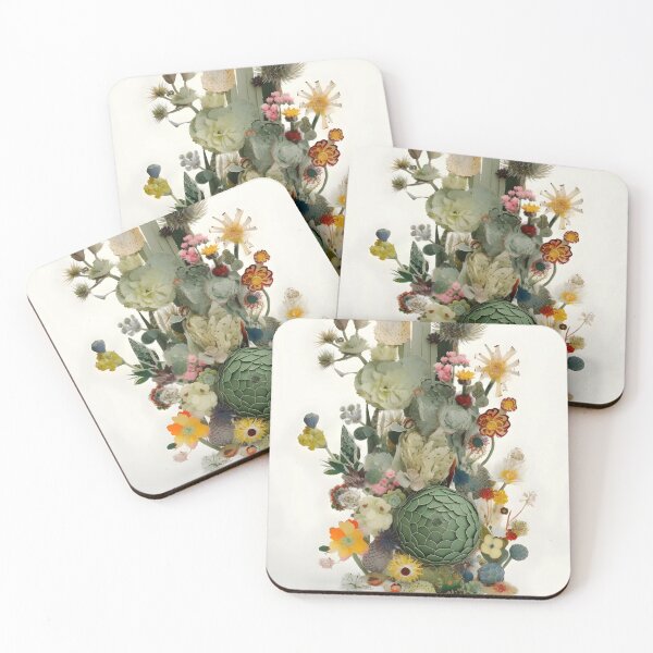 Item preview, Cactus Floral Collage – Botanical Cacti Arrangement Design designed and sold by EmeraldeaArt.