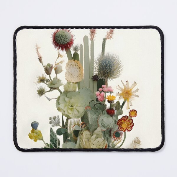 Item preview, Cactus Floral Collage – Botanical Cacti Arrangement Design designed and sold by EmeraldeaArt.