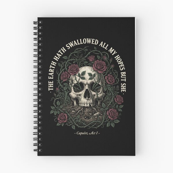 Item preview, The Earth Hath Swallowed All My Hopes But She Capulet Skull designed and sold by Fenay Designs.