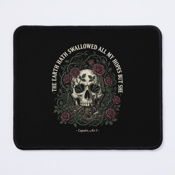 Item preview, The Earth Hath Swallowed All My Hopes But She Capulet Skull designed and sold by Fenay Designs.