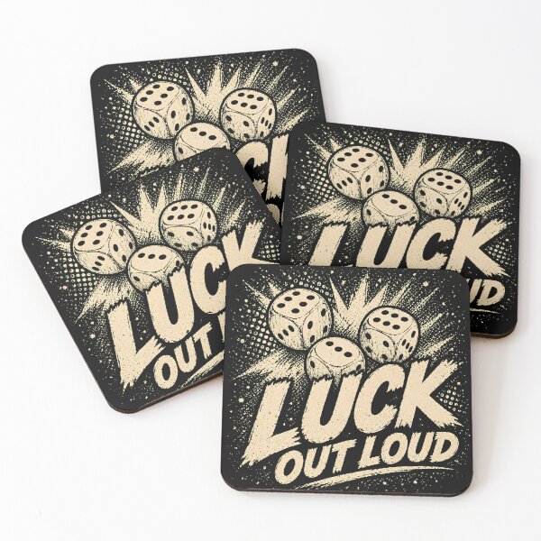 Item preview, Luck Out Loud (B&W) designed and sold by Abzed.