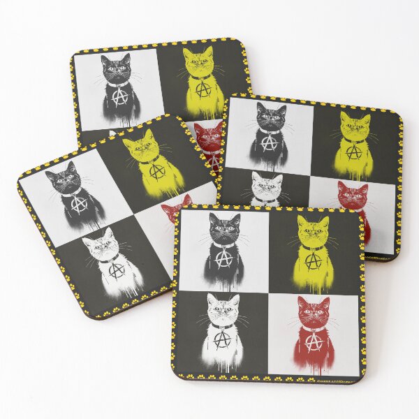 Item preview, Anarchy Cat Pop Art - Punk Rock Street Art Design #2 designed and sold by Message from Earth.