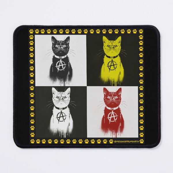 Item preview, Anarchy Cat Pop Art - Punk Rock Street Art Design #2 designed and sold by Message from Earth.