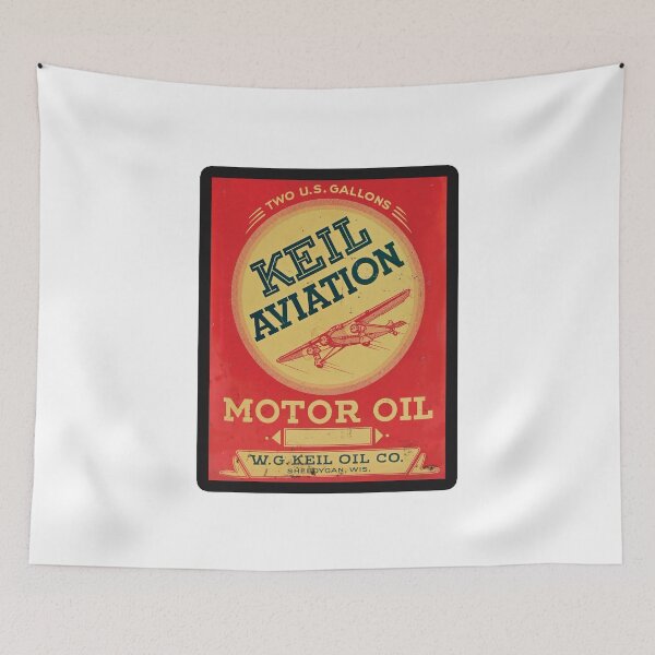 Item preview, Vintage Keil Aviation Motor Oil designed and sold by QuayTradingCo.