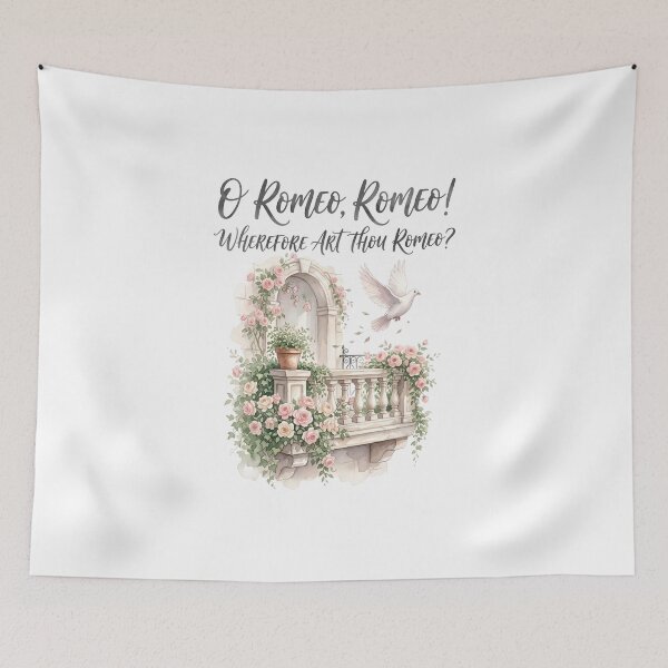 Item preview, O Romeo Romeo Wherefore Art Thou Romeo Juliet Balcony designed and sold by Fenay Designs.