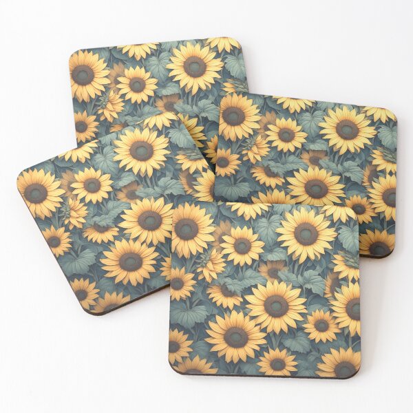 Item preview, Beautiful art deco style sunflowers designed and sold by MaxwellsImages.