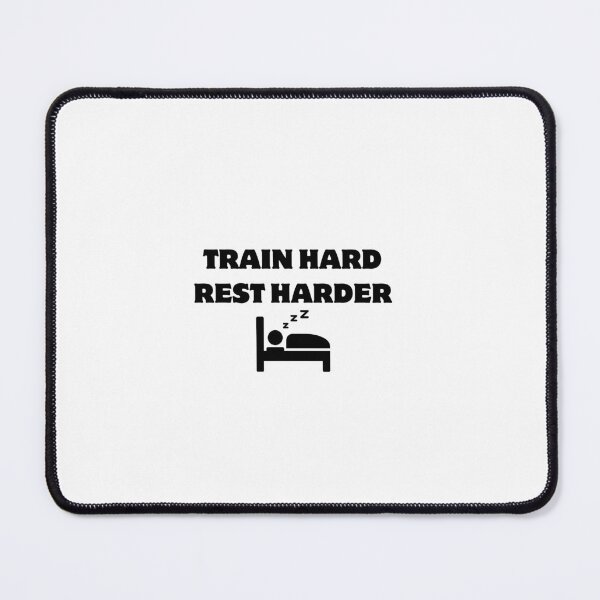 Item preview, TRAIN HARD REST HARDER FITNESS SPORT MEME   designed and sold by cyclingmania.