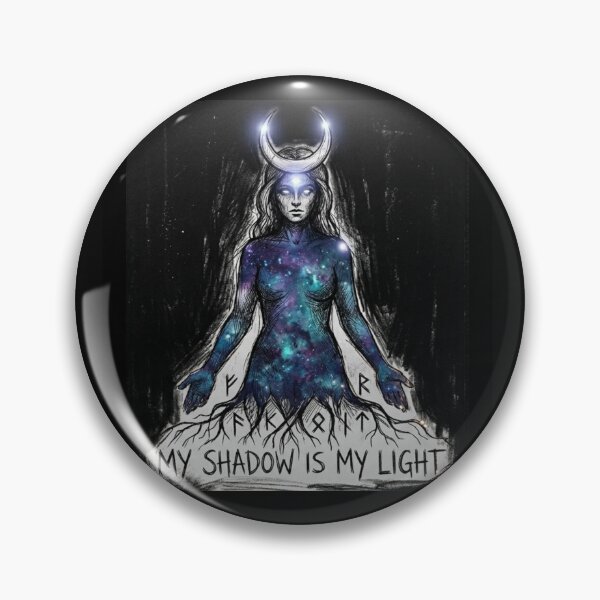Item preview, My Shadow Is My Light - Cosmic Goddess Rune Aesthetic designed and sold by GiftzCircle.