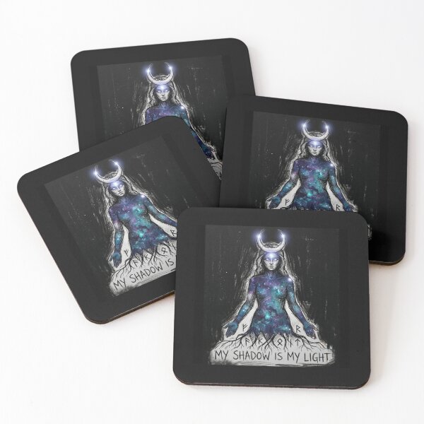 Item preview, My Shadow Is My Light - Cosmic Goddess Rune Aesthetic designed and sold by GiftzCircle.