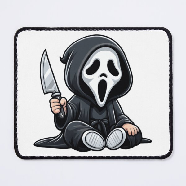 Item preview, Cute Ghostface Cartoon – Funny Horror Kawaii Slasher Character designed and sold by Aedition.