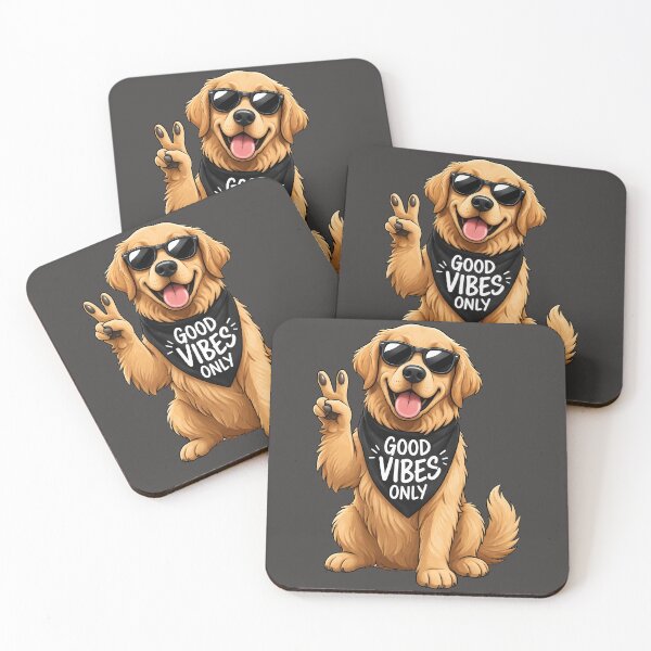Item preview, Good Vibes Only Cool Dog Aesthetic Design designed and sold by Nixora.