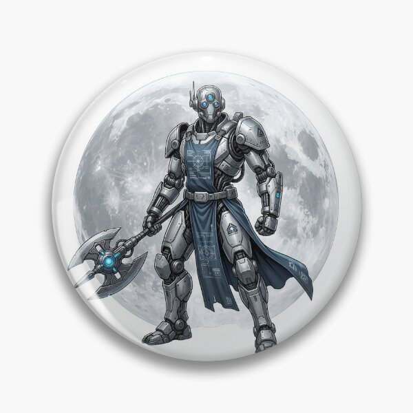 Item preview, Cyber Lunar Knight ⚔️ designed and sold by FlatlineArtCo.