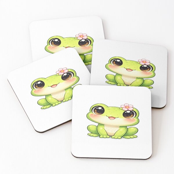Item preview, Cute Frog with Pink Flower designed and sold by ToonyTeez.