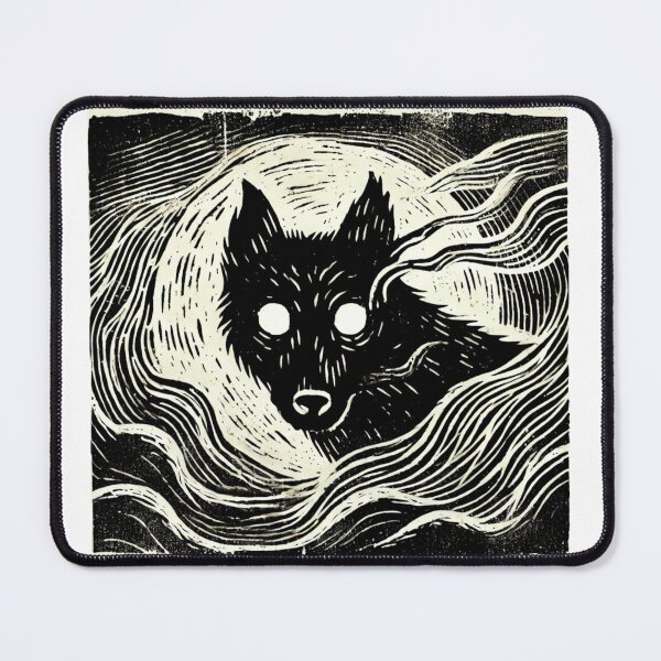 Item preview, Misty Black Shuck designed and sold by FolkFoundry.
