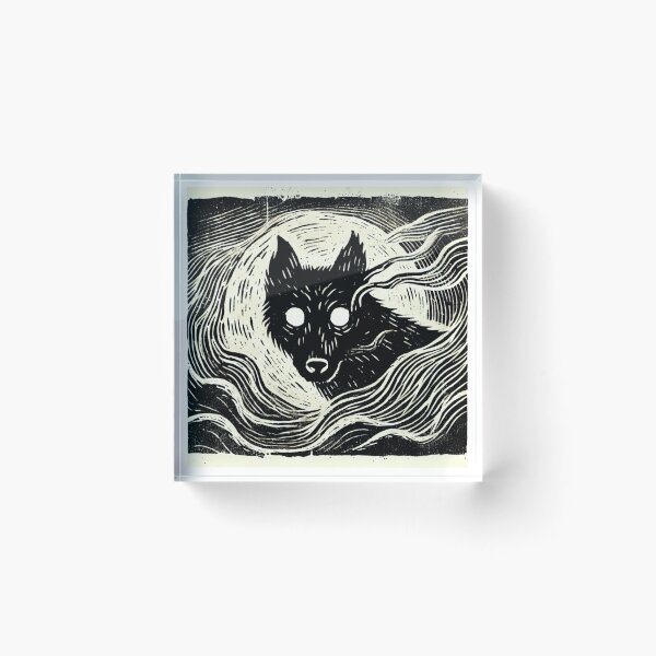 Item preview, Misty Black Shuck designed and sold by FolkFoundry.