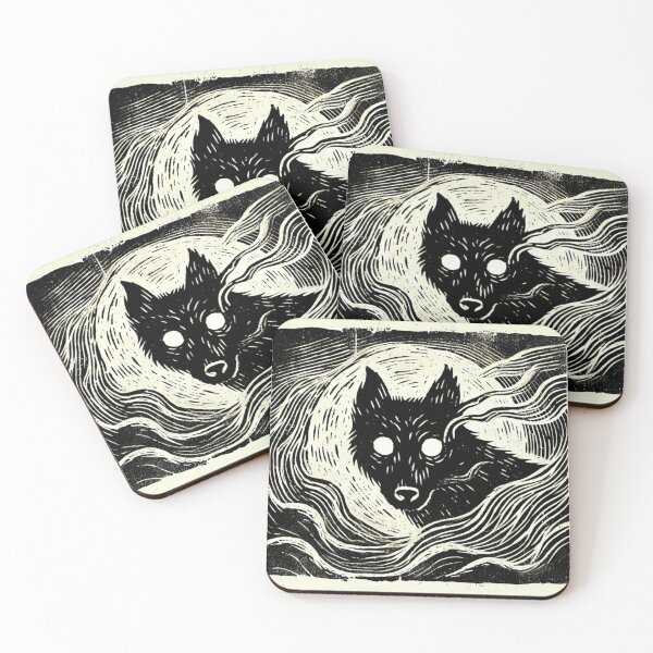 Item preview, Misty Black Shuck designed and sold by FolkFoundry.