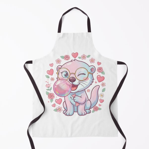 Item preview, Sea Otter Blowing Bubble Gum Funny Kawaii Animal Glasses Design designed and sold by bilal sibgui.